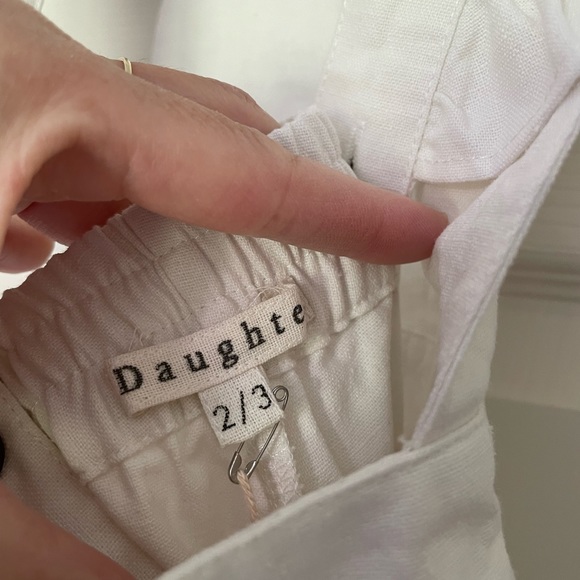 Daughter co white overalls size 2/3yr - Picture 3 of 5